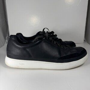 UGG‎ South Bay Men’s Sneakers Black Leather Size 12 Lace Up Casual Low Top Shoes